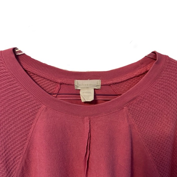 Altar'd State Raspberry Textured Sweatshirt - Picture 2 of 3